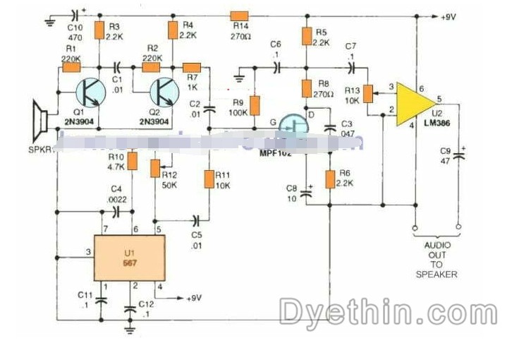 Simple and Useful Ultrasonic Transmitter and Receiver Circuit - Dyethin