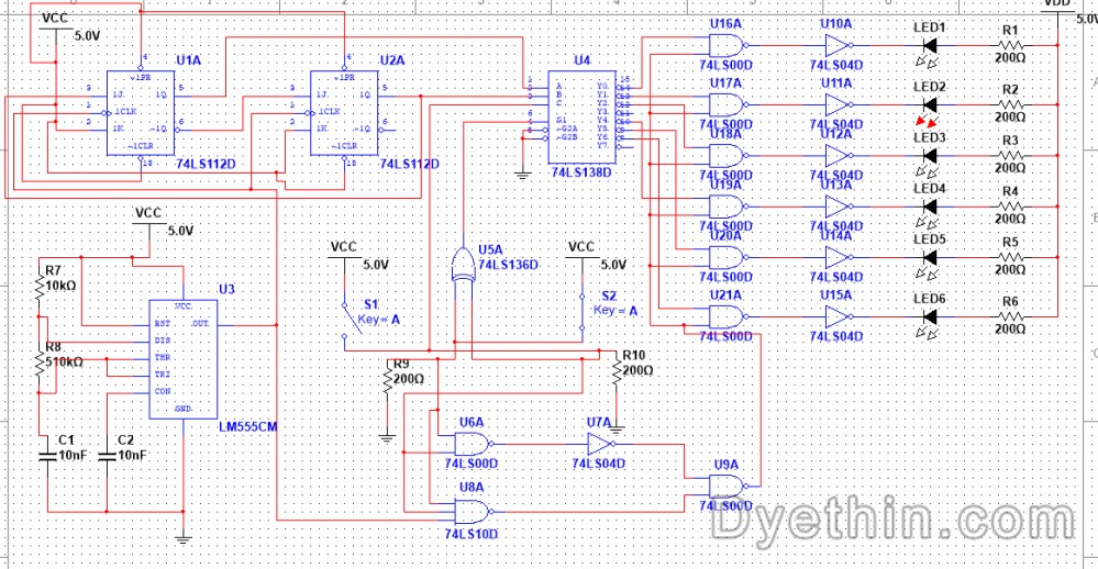 Left turn test (D1D2D3 cycle light)