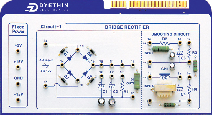 Working principle of bridge rectifier circuit Circuit Diagram