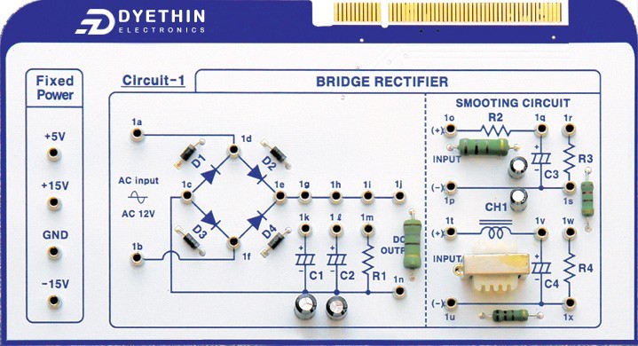 Working principle of bridge rectifier circuit