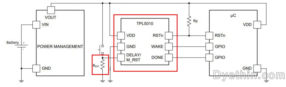 TPL5010 Application Schematic