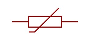 NTC thermistor and electrical symbols