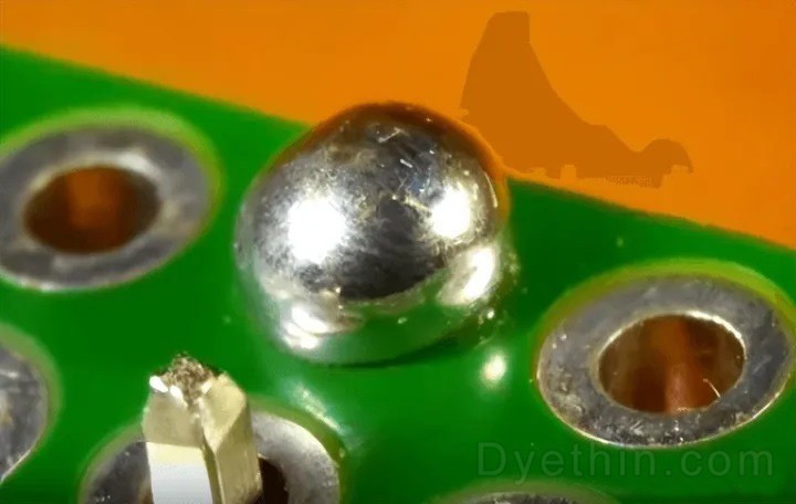 Too much solder Too much solder