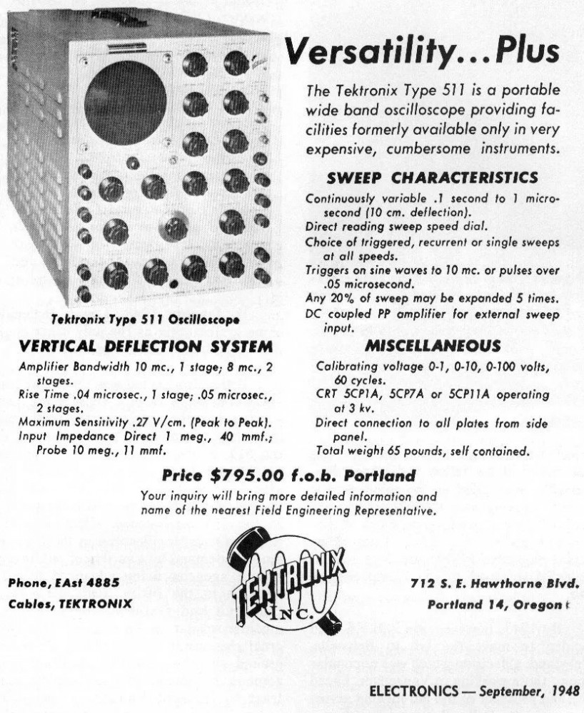Tektronix 511 Tektronix 511