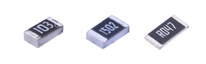 Chip resistors with the same resistance