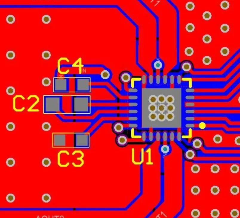 QFN (4mmx4mm) layout QFN (4mmx4mm) layout
