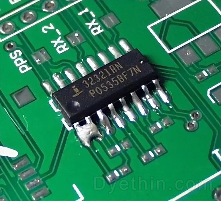 Solder bridge Solder bridge