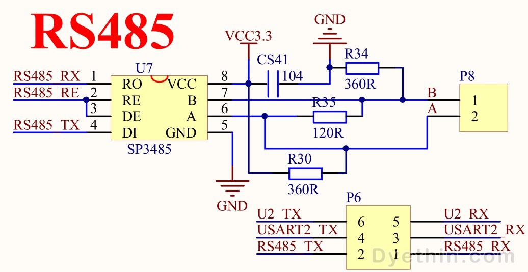 MAX485 is an RS 485/RS422 transceiver integrated circuit IC produced