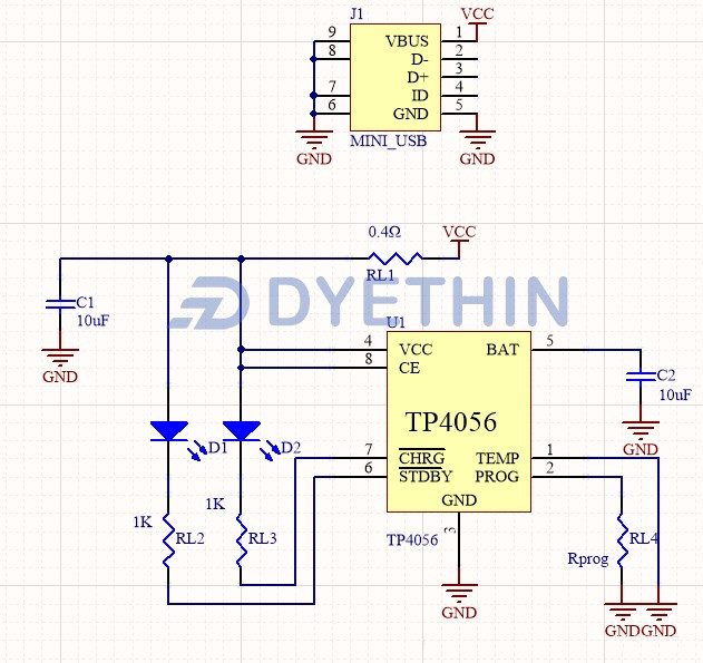 18650 Battery Charger schematic diagram