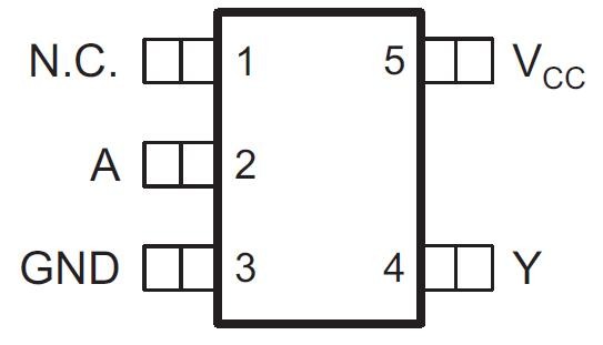 SN74LVC1G14DCKR-pinout