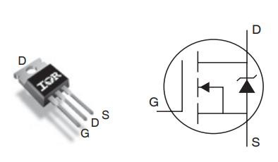 IRF1405PBF Pinout