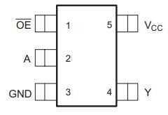 SN74AUP1G125DBVR Pinout
