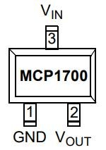 MCP1700T-3302E/TT pinout MCP1700T-3302E/TT pinout