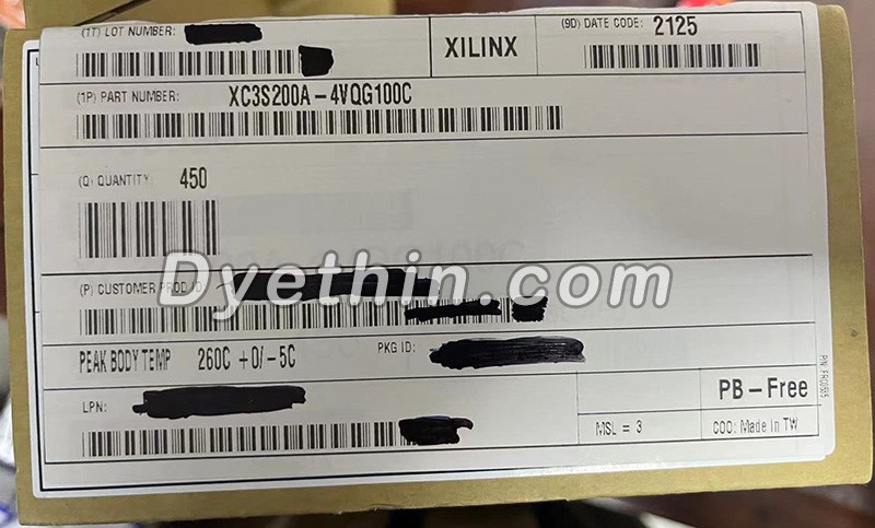 XC3S200A-4VQG100C